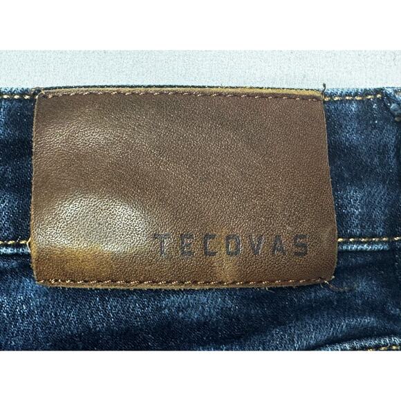 Tecovas Women's Mid Rise Straight Leg Blue Denim Jeans - Size 26x29 - Picture 3 of 6